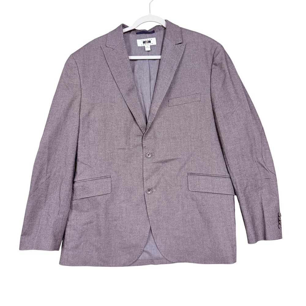 Joseph Abboud Blazer‎ Mens XL Gray Cotton Blend Two Button Sport Coat Jacket